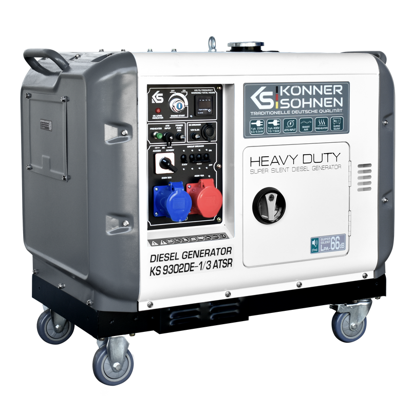 Генератор дизельний KONNER&SOHNEN (KS 9302DE 1/3 ATSR)